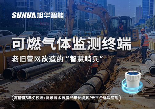 老旧管网改造的“智慧哨兵”：可燃气体监测终端如何重塑地下安全防线